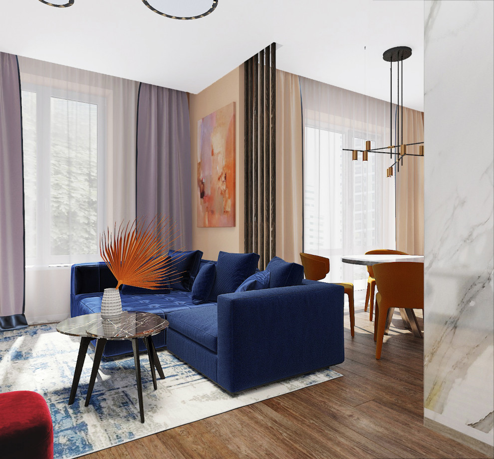 Гостиная в ЖК Лефортово парк, Москва