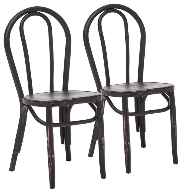 Set of 2 Zuo Nob Hill Black Chairs