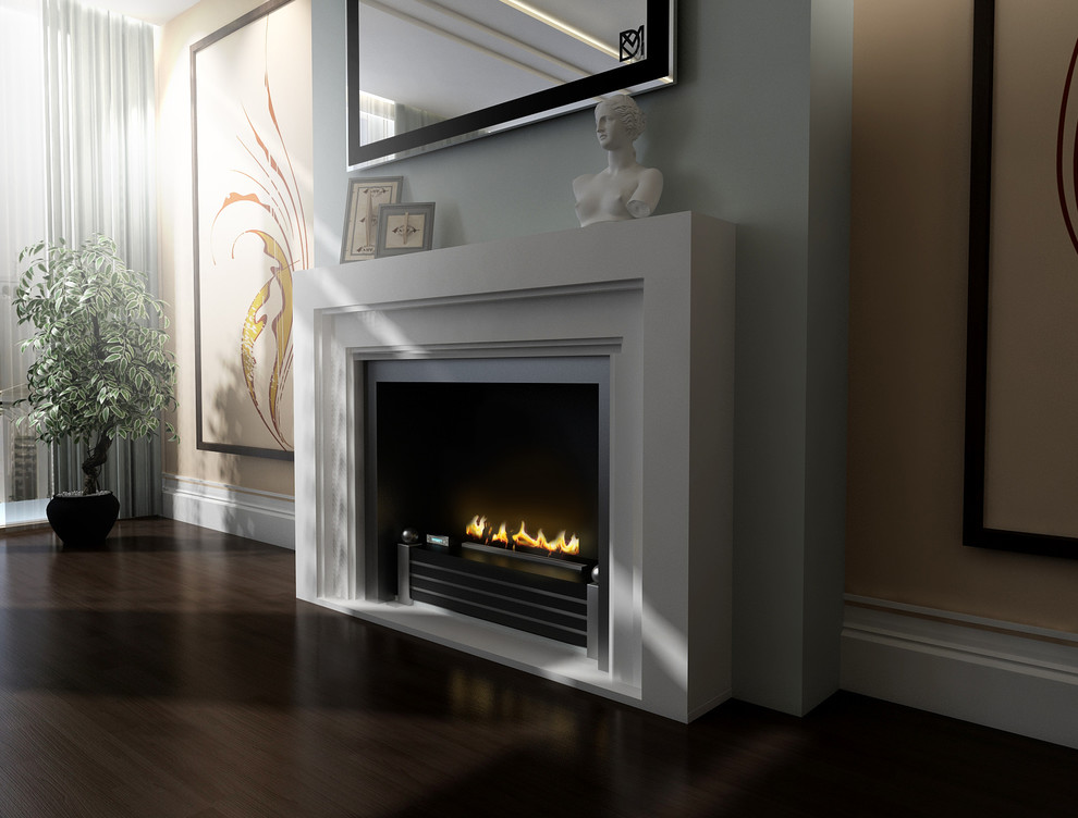 Гостиная с камином (биокамином) Decoflame