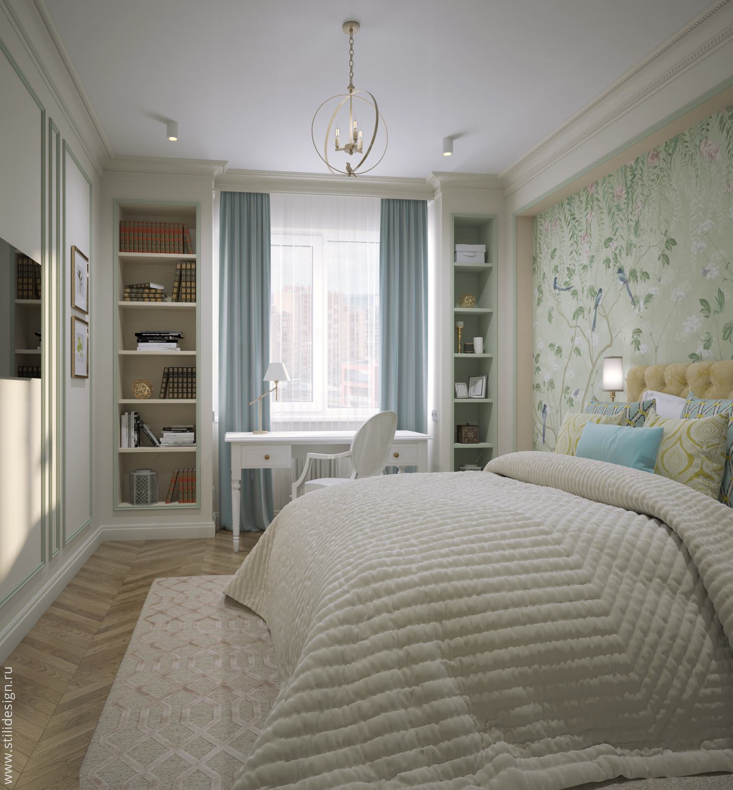 Современная / Американская классика. Квартира 86 кв.м