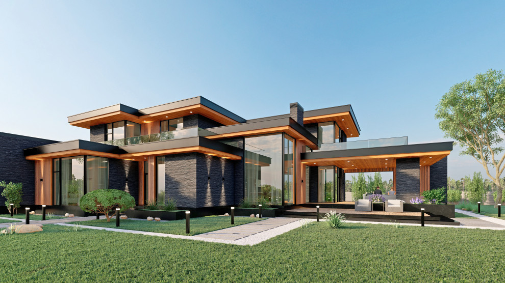 Дом 400 м2 (дневной вид)