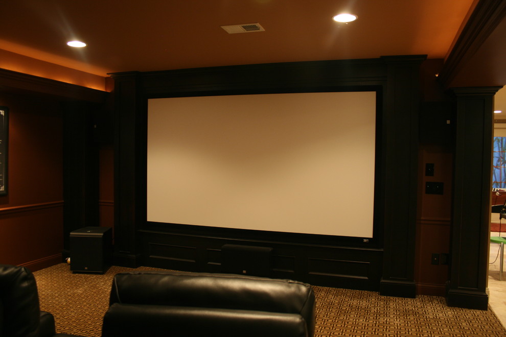 This is an example of a home theatre in Detroit.