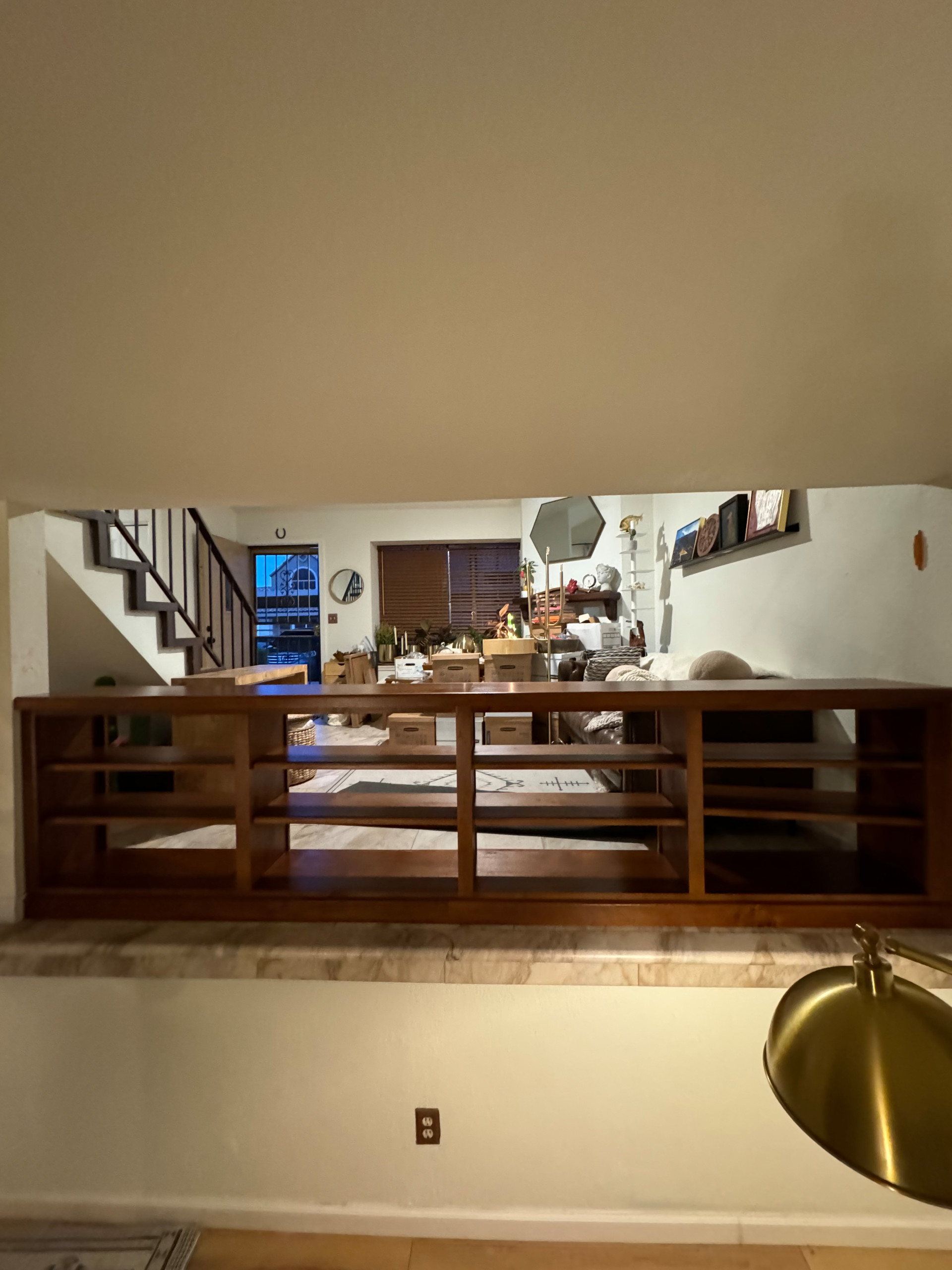 Custom Built and Stained Book Shelf