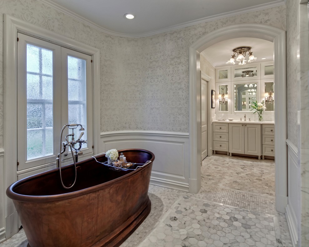 Copper Victorian Tub Bathtubs Other by Diamond Spas