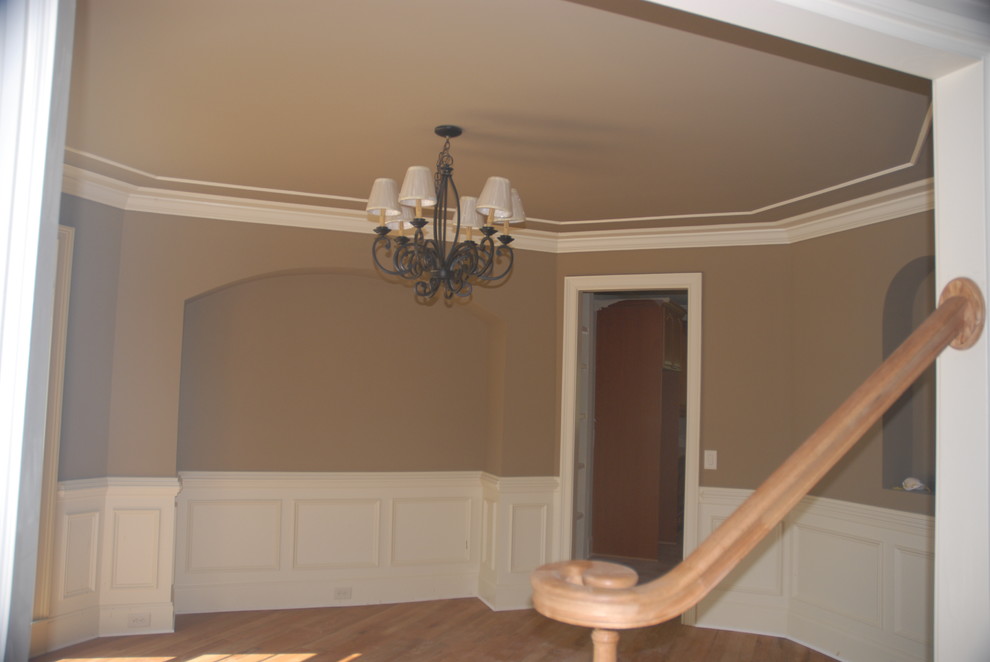 Traditional Custom Home Build with Moldings, Trim, Fireplace & Mantle