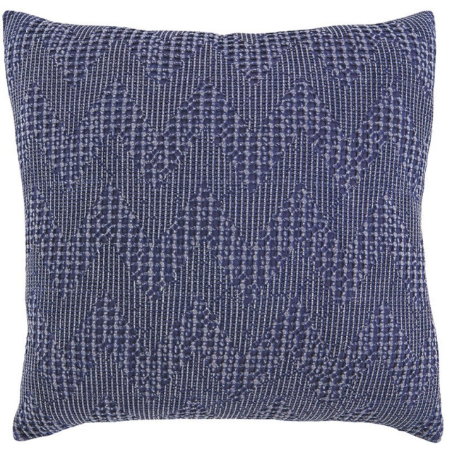 Ashley Dunford Jacquard Throw Pillow in Navy