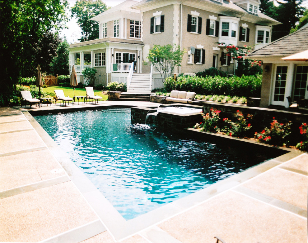 Design ideas for a traditional pool in Philadelphia.