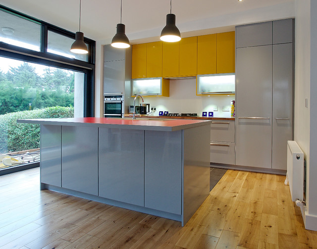 Three Tone High Gloss Modern Kitchen  Limerick 