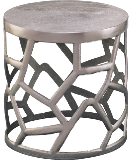 Katian Metal Accent Table Contemporary Side Tables And End Tables by HedgeApple Houzz