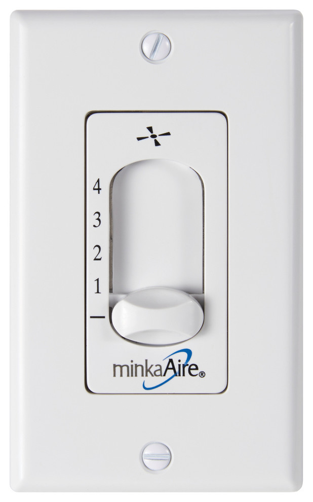 MinkaAire Wall Control System in White Contemporary Ceiling Fan