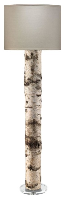 tree bark floor lamp