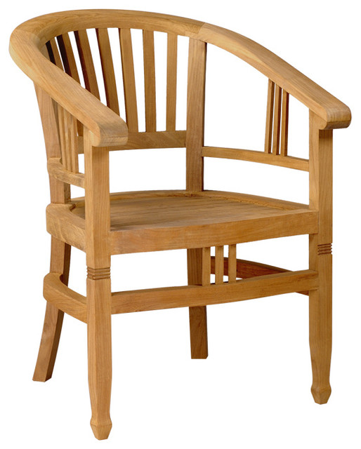 Captain's Armchair Farmhouse Outdoor Dining Chairs by warner