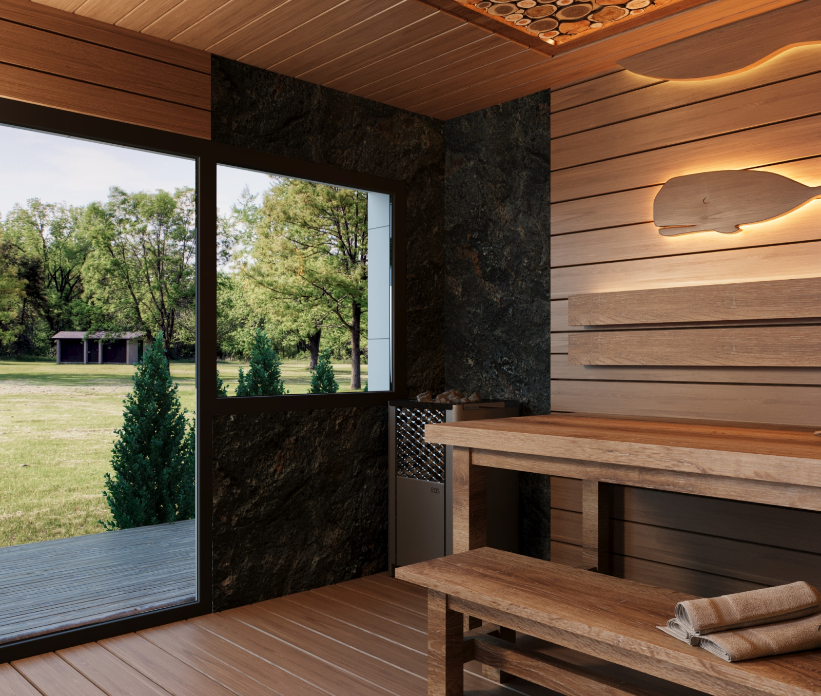 Баня в рыбацком стиле