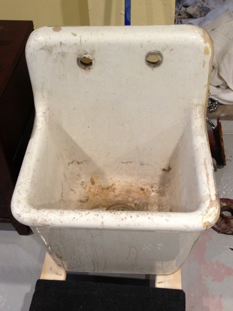 OT: Does anyone here know how to clean a salvaged porcelain sink