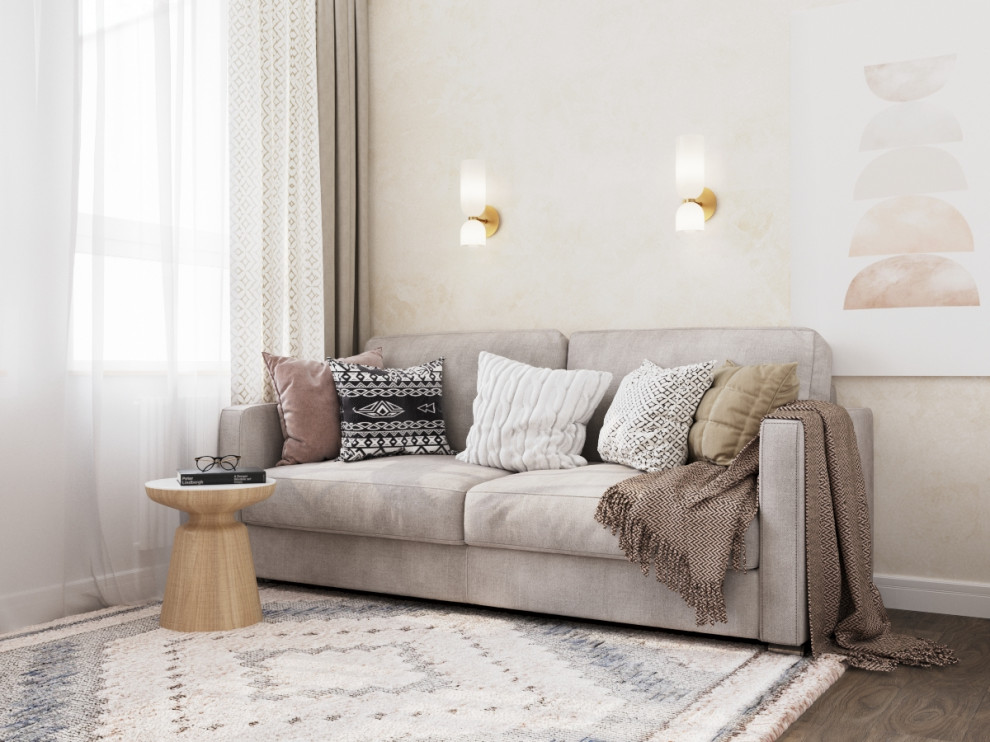 Гостевая комната в скандинавском стиле в ЖК "Скандинавия" Москва