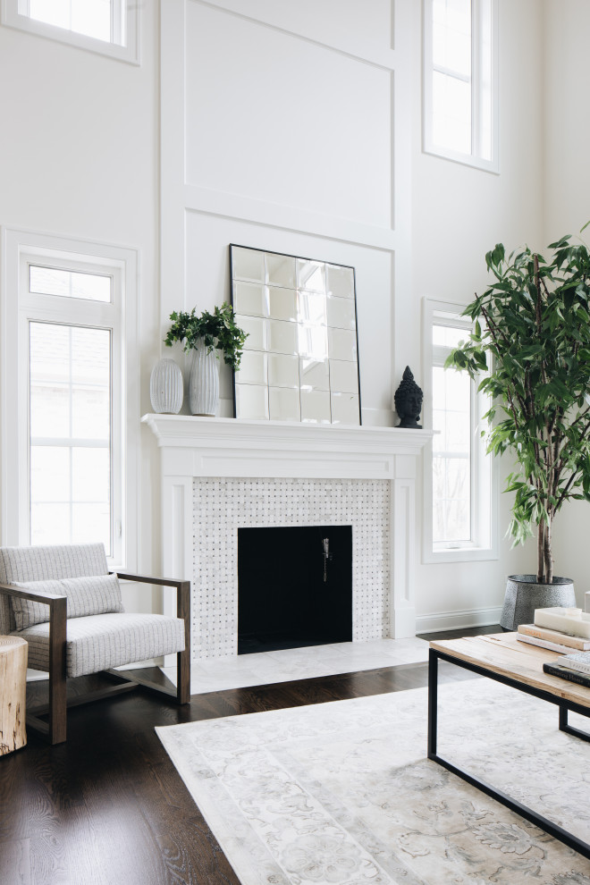 Transitional home design photo in Chicago