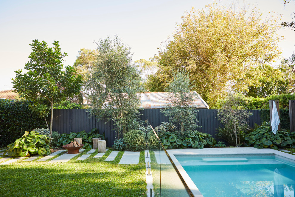 Inspiration for a contemporary pool in Sydney.