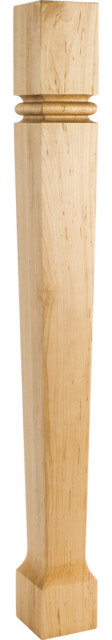 Hardware Resources P80 Bullnose Solid Wood Carved Tapered - Natural Alder