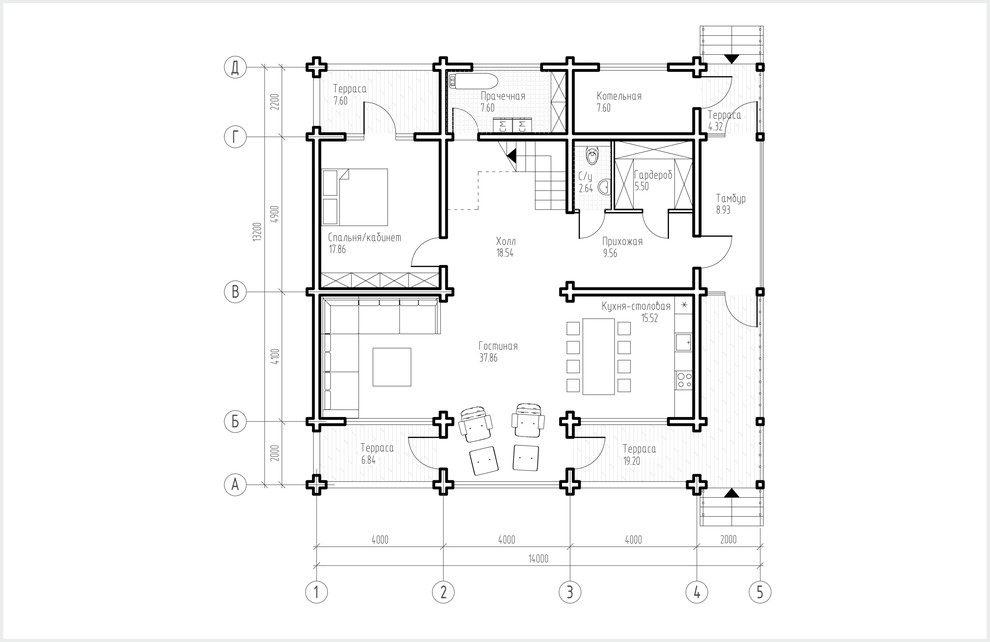 План 1 этажа