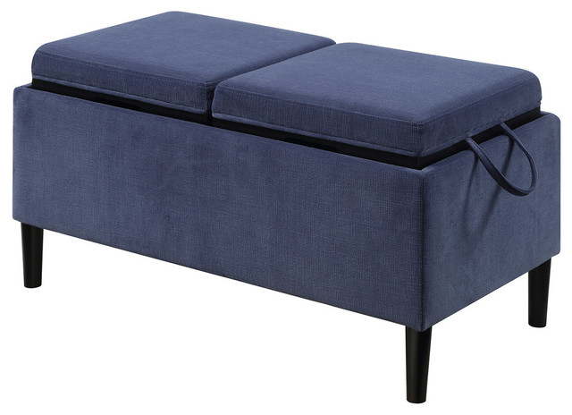 Convenience Concepts Designs4comfort Storage Ottoman With Trays Convenience Concepts Designs4comfort Storage Ottoman With Trays Midcentury Footstools And Ottomans By Homesquare