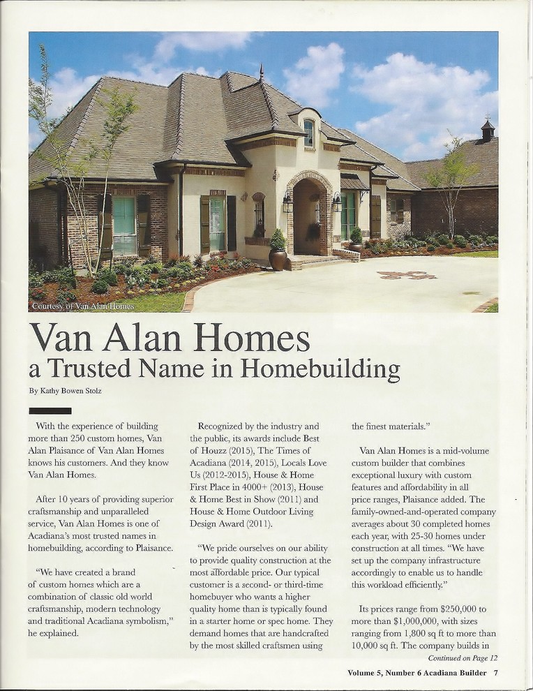 The People of Van Alan Homes