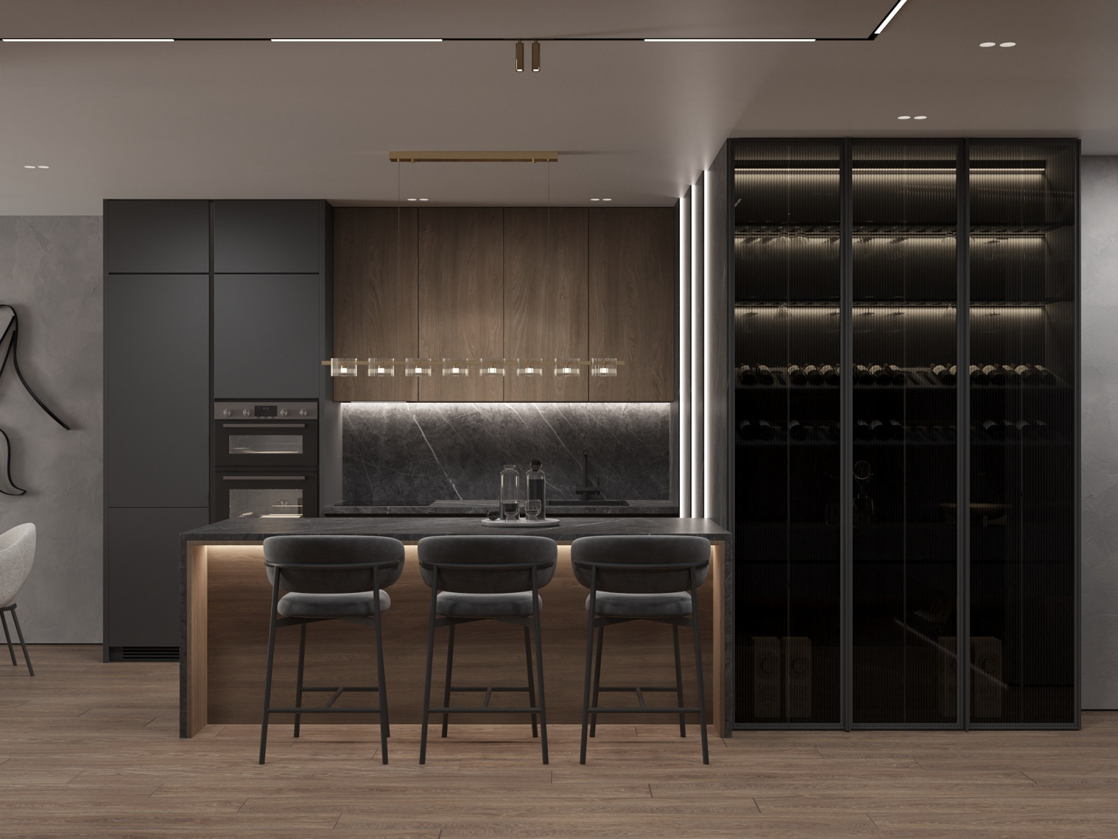 Стильная 3-х комнатная квартира в ЖК Прованс. Проект