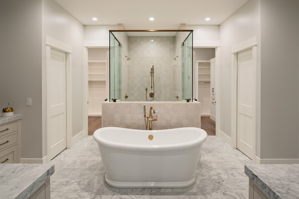 Inspiration for a transitional bathroom remodel in Phoenix