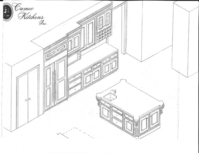 Snell Kitchen Drawing # 2 klassisch