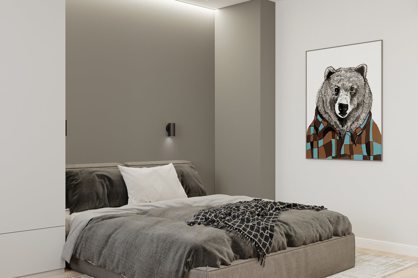 Minimalist apartment 120 m2