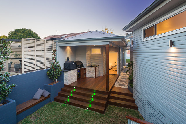Woodlands trendy-terrasse