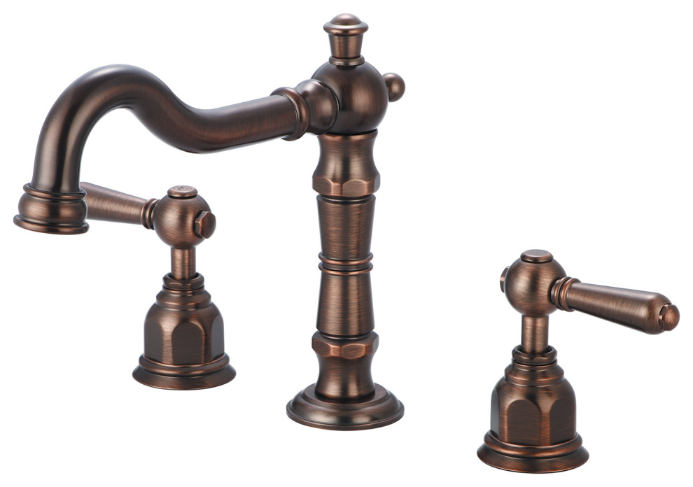 Americana Two Handle Bathroom Widespread Faucet, Oil Rubbed Bronze