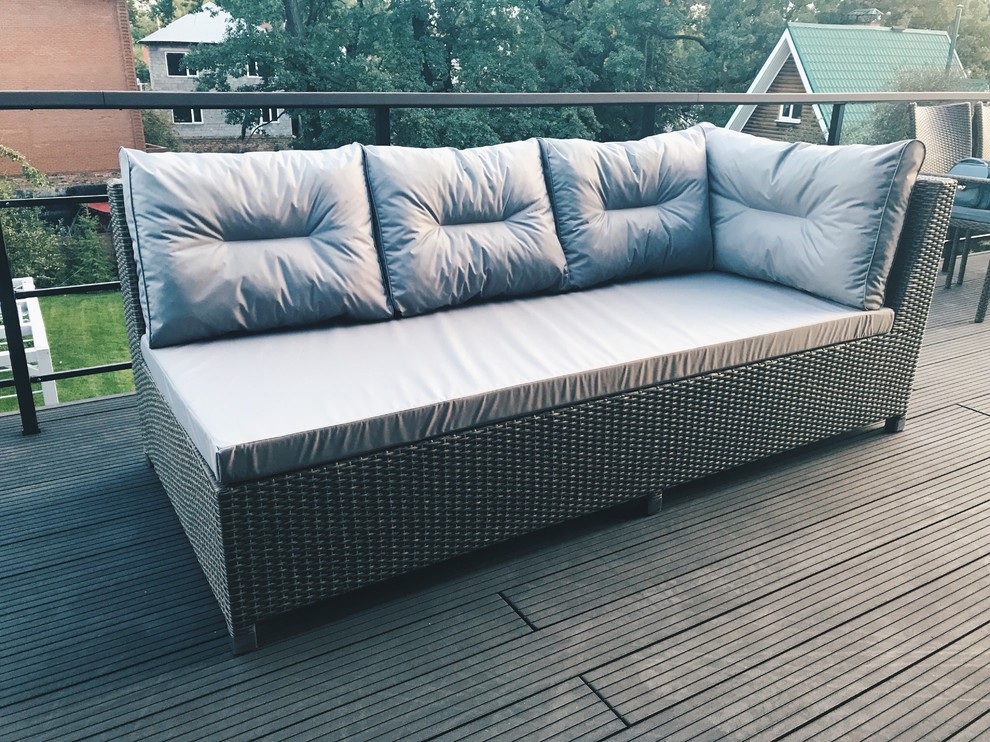 Терраса дома до/после