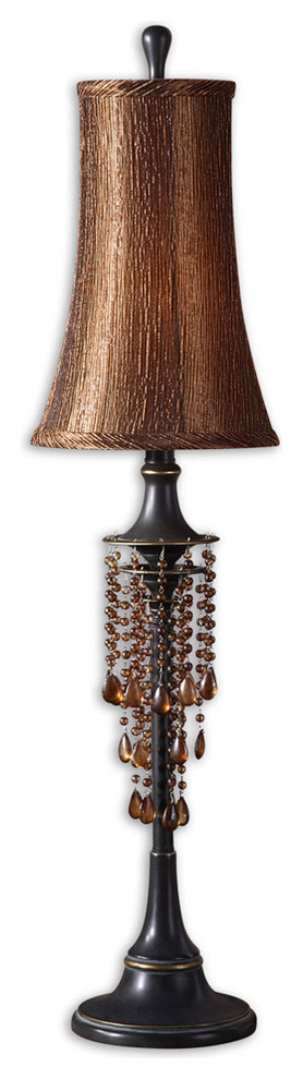 Uttermost Ellenton Amber Bronze Buffet Lamp