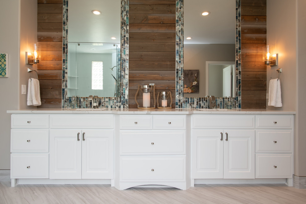 Inspiration for a transitional bathroom remodel in Denver