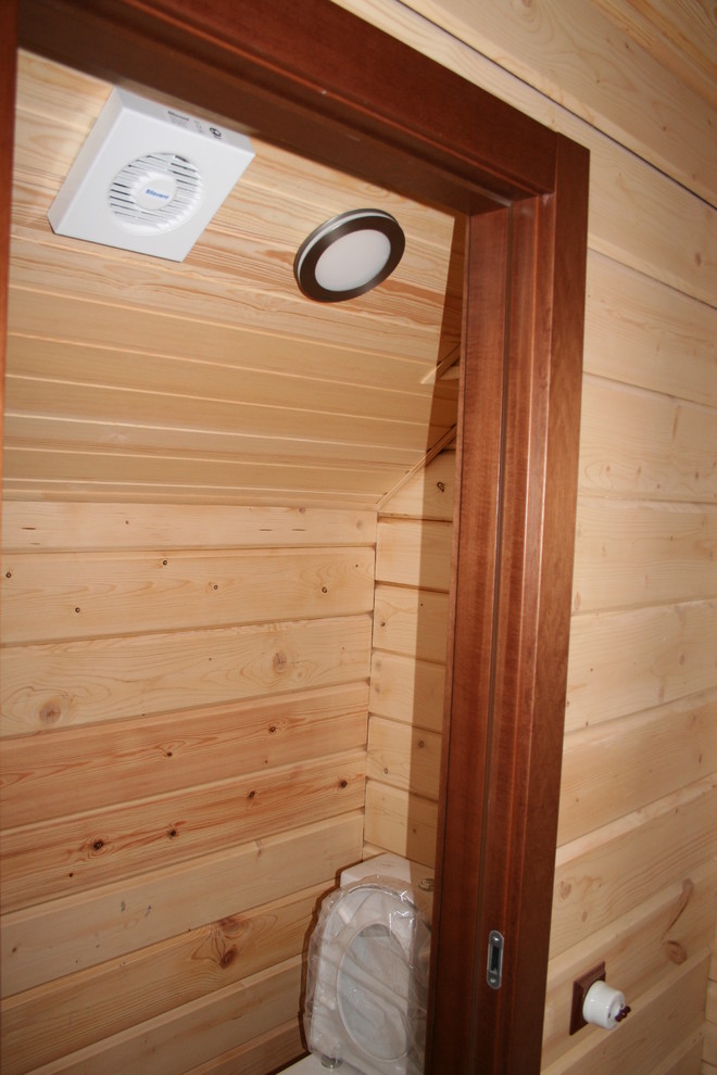 Розетки, выключатели, вытяжка и свет санузле