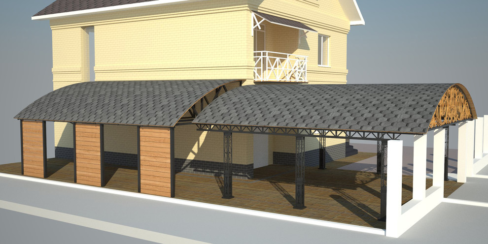 Дом_Навес для авто