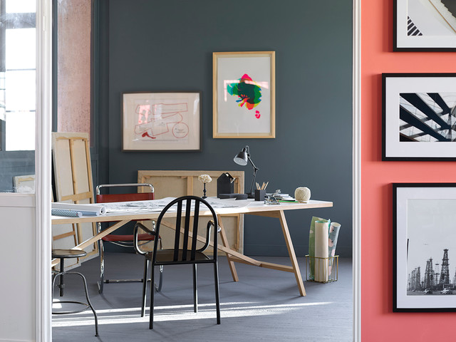 Sillas, elemento que puede cambiar la est&eacute;tica del comedor eclectic-home-office-and-library