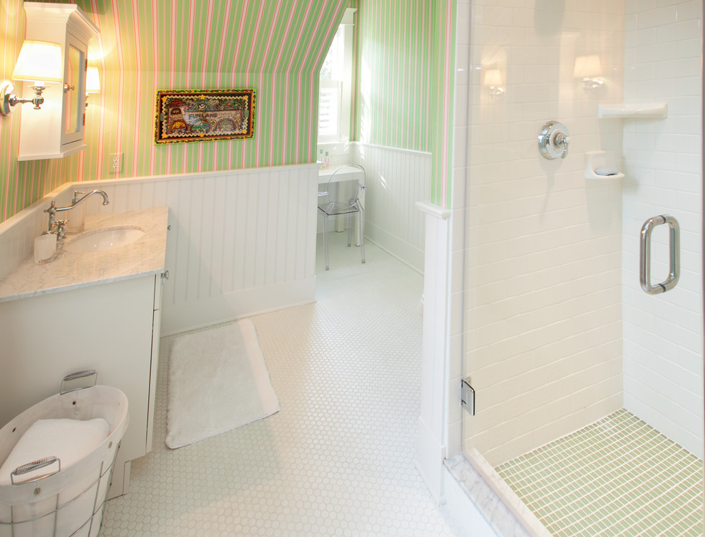 This is an example of a beach style bathroom in Philadelphia.