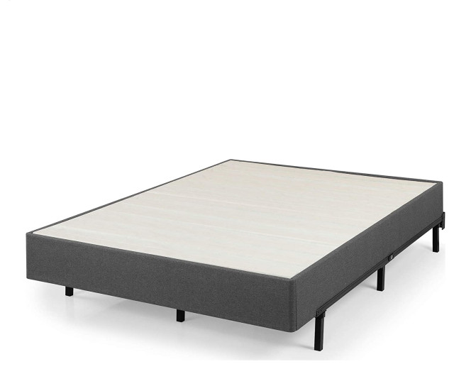 King Size Box Spring, Fabric Covered Steel Frame With Wooden Slats