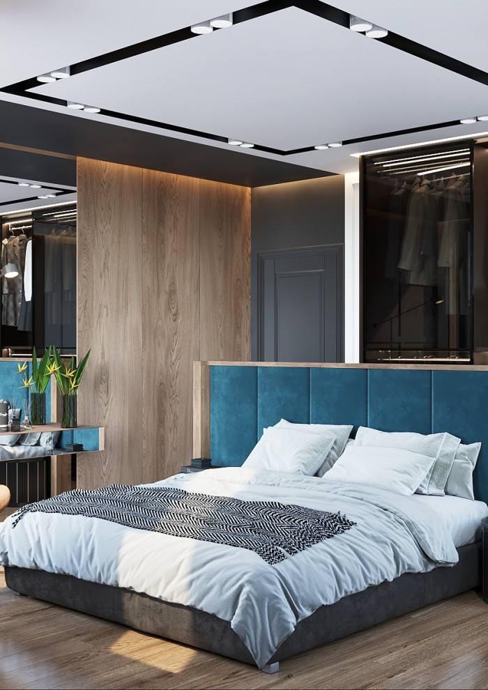 Спальня с видовыми окнами.