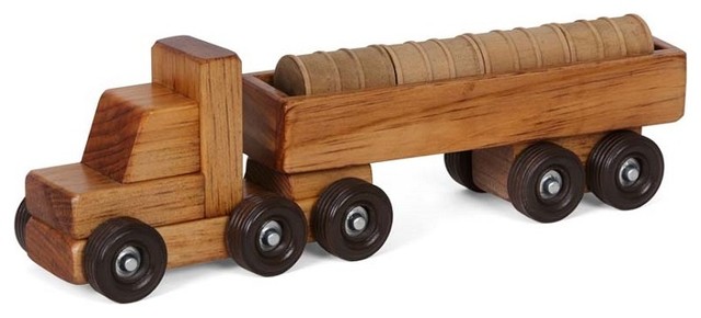 truck with wood