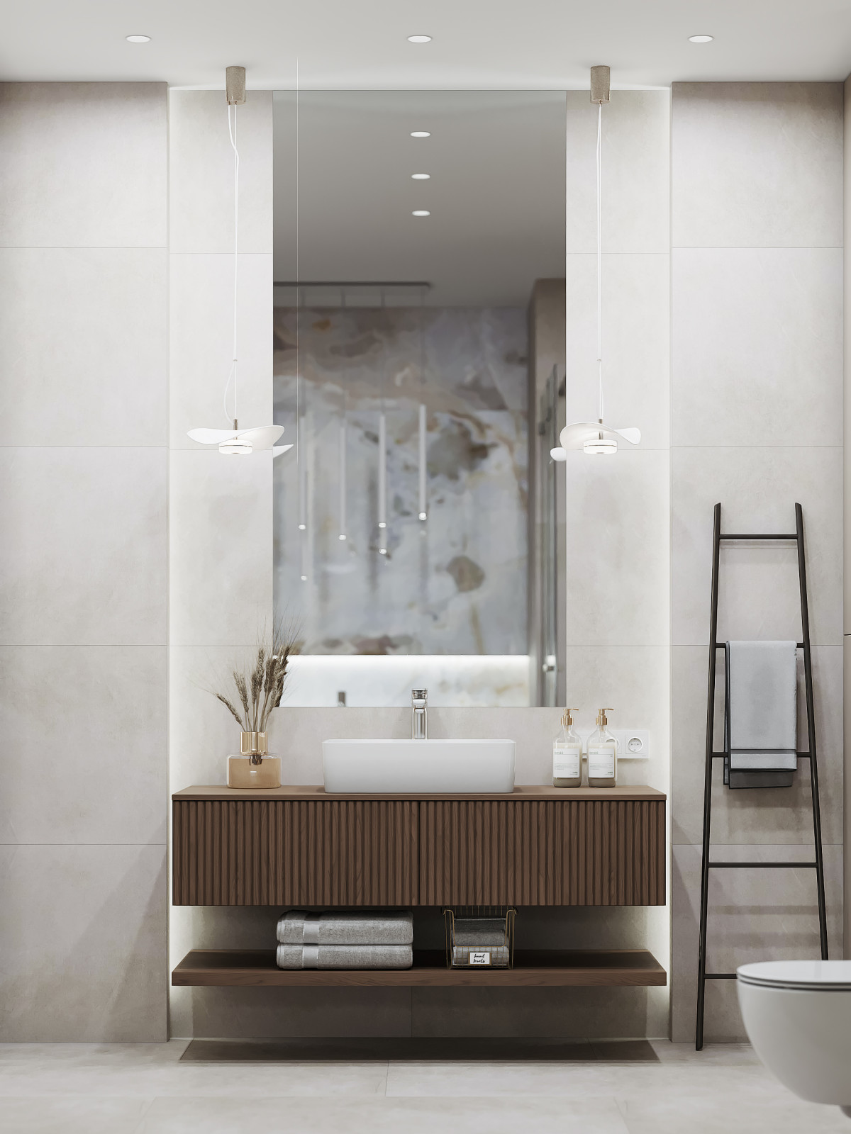 Дизайн-проект 3-комнатной картиры ЖК "Дом на Грота", 102 кв.м, Спб