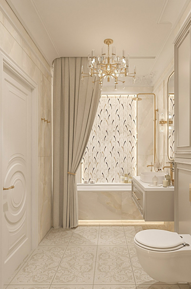 Интерьер Женской Ванной комнаты. Таунхаус в КП "Образцово"