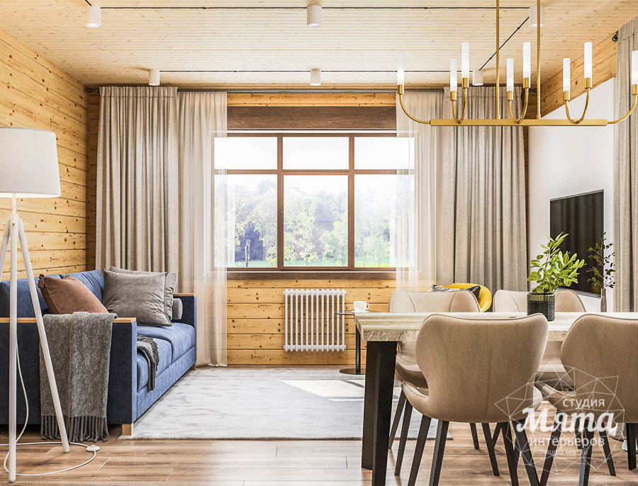 Индивидуальный дизайн-проект интерьера дома для семьи из четырёх человек