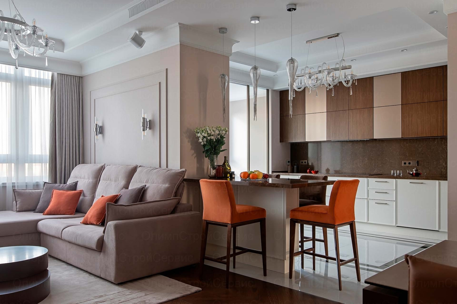 РЕМОНТ 4-КОМНАТНОЙ КВАРТИРЫ В ЖК РОЗМАРИН