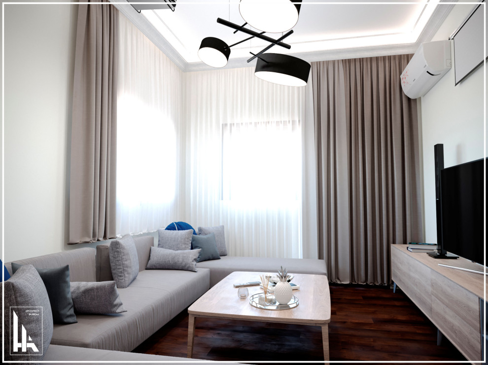 Минималистская четырехкомнатная квартира