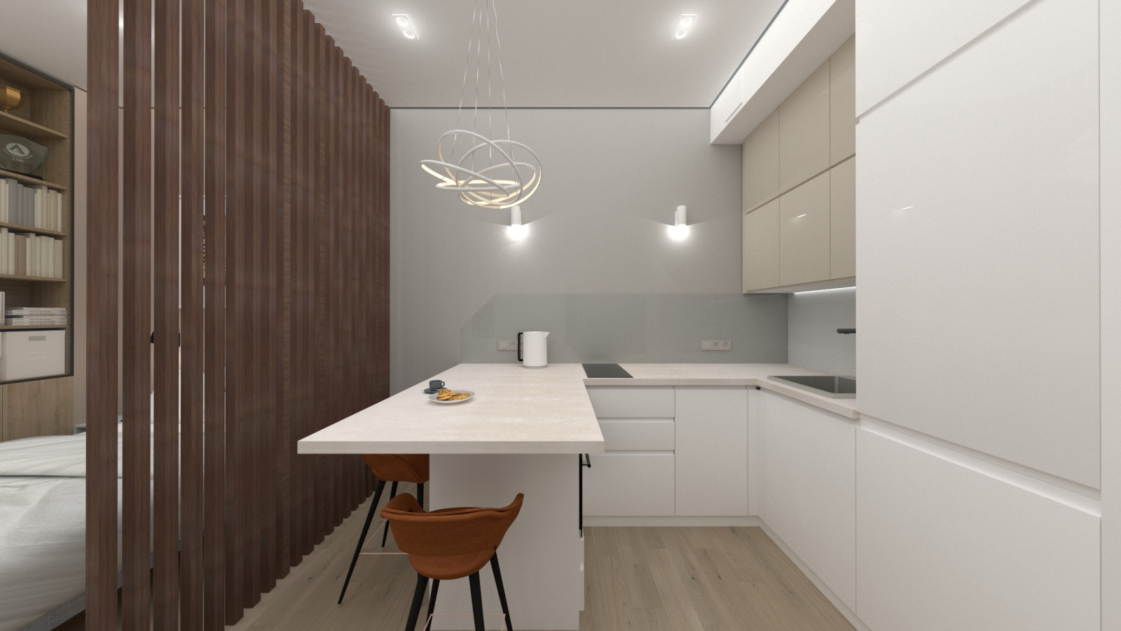 Квартира-студия 28 кв.м для студента