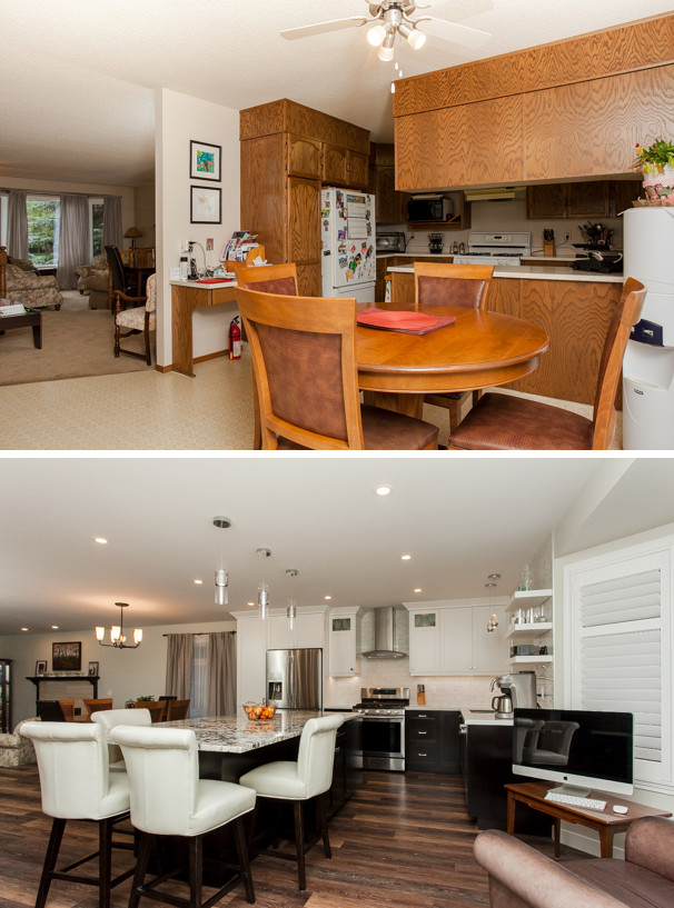 Home design - transitional home design idea in Edmonton