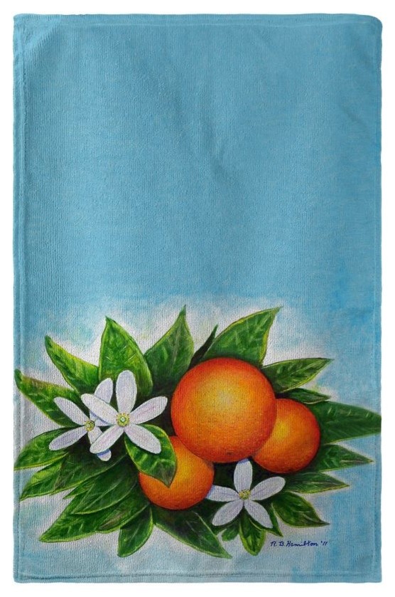 Betsy Drake Oranges Beach Towel