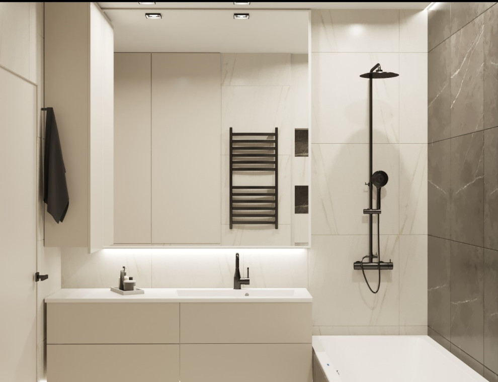 Строгая и лаконичная квартира в нейтральных тонах